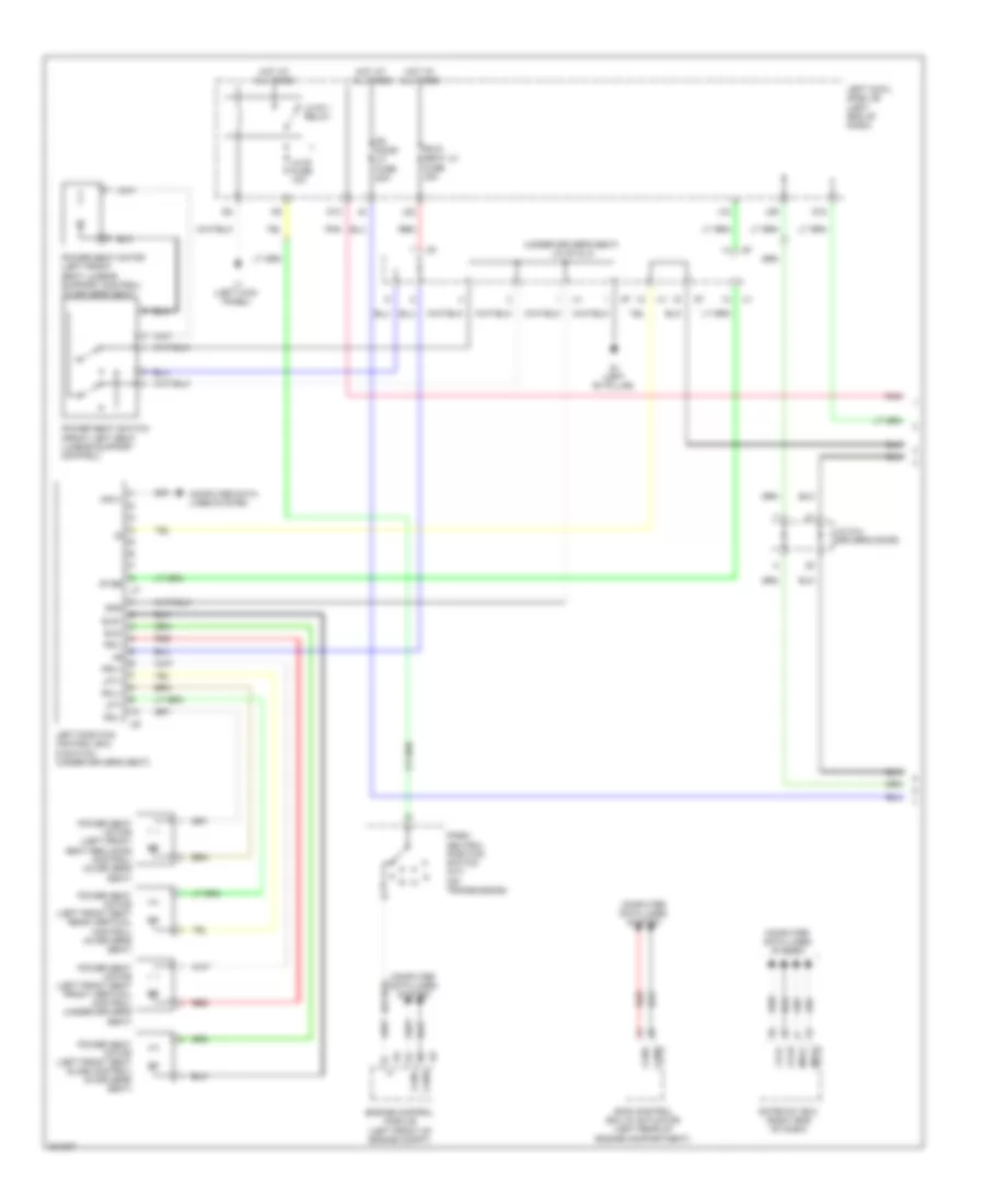 Driver s Memory Seat Wiring Diagram 1 of 2 for Lexus IS 250 2009