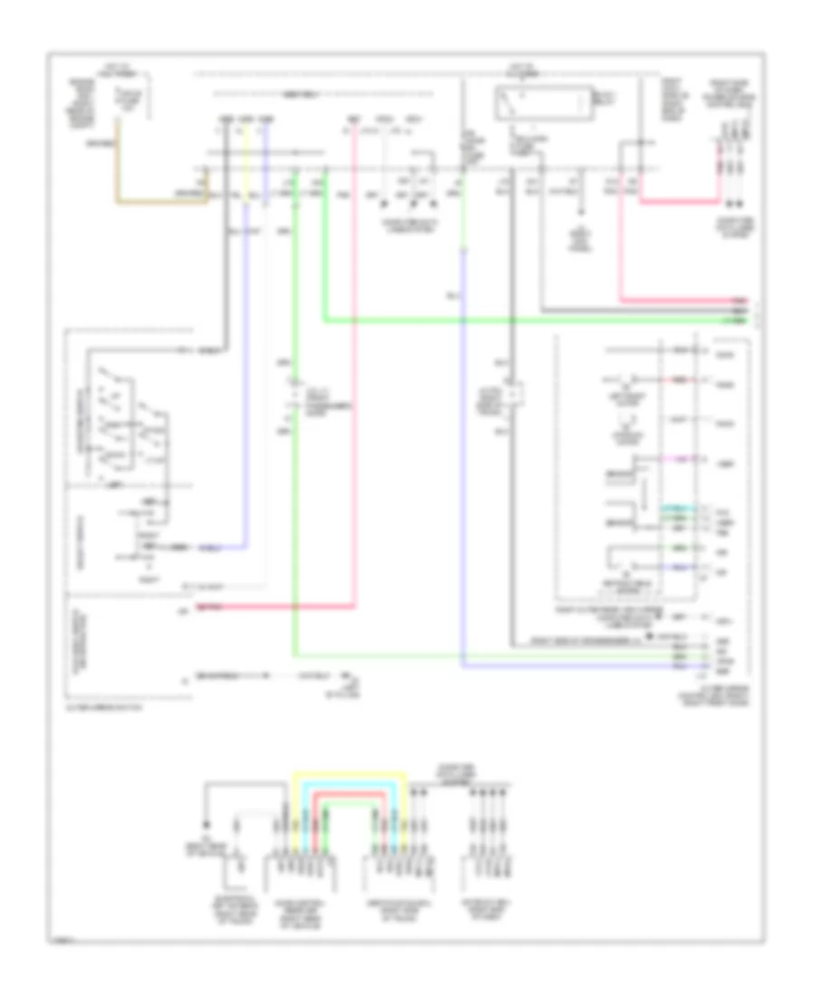 Memory Mirrors Wiring Diagram 1 of 2 for Lexus IS 250 2009