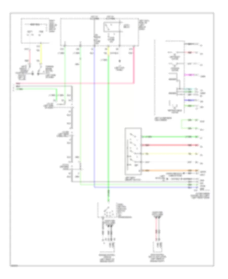 Memory Mirrors Wiring Diagram 2 of 2 for Lexus IS 250 2009