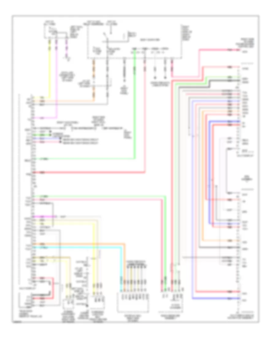 Navigation Wiring Diagram for Lexus IS 250 2009