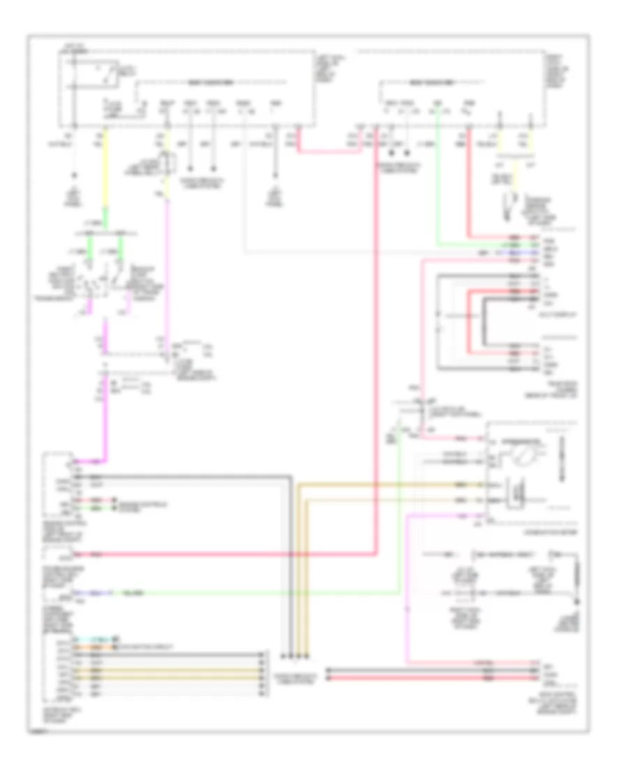 Rear View Monitoring Wiring Diagram for Lexus IS 250 2009