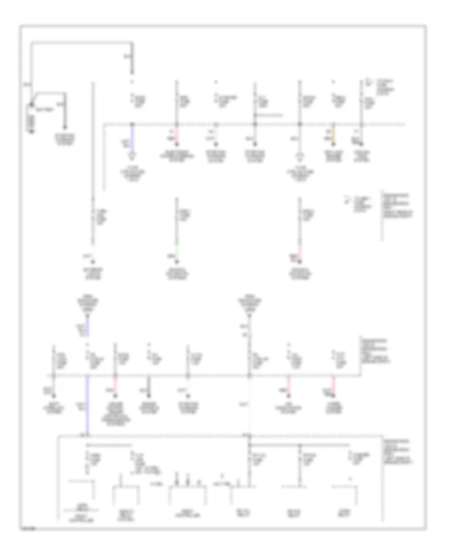 Power Distribution Wiring Diagram 1 of 5 for Lexus IS 250 2009