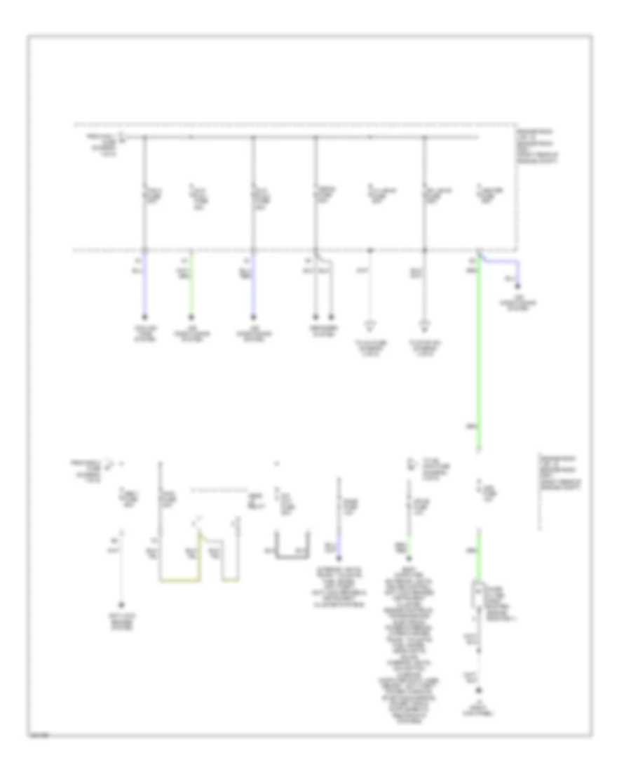 Power Distribution Wiring Diagram 2 of 5 for Lexus IS 250 2009