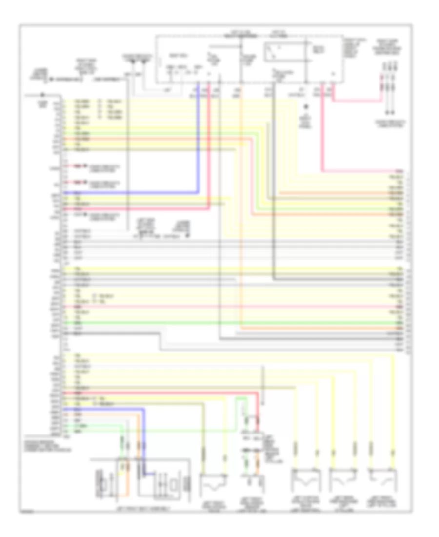 Supplemental Restraint Wiring Diagram 1 of 3 for Lexus IS 250 2009
