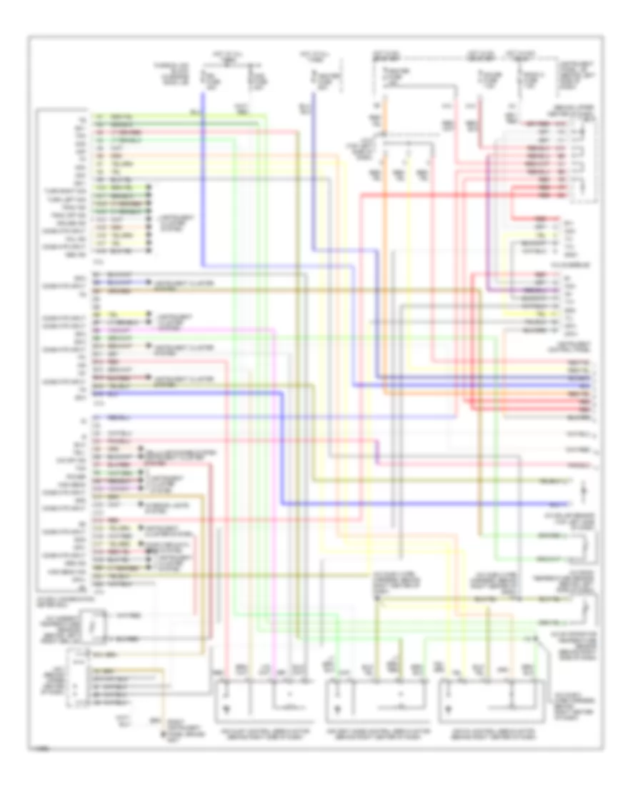 Automatic A C Wiring Diagram 1 of 2 for Lexus RX 300 1999
