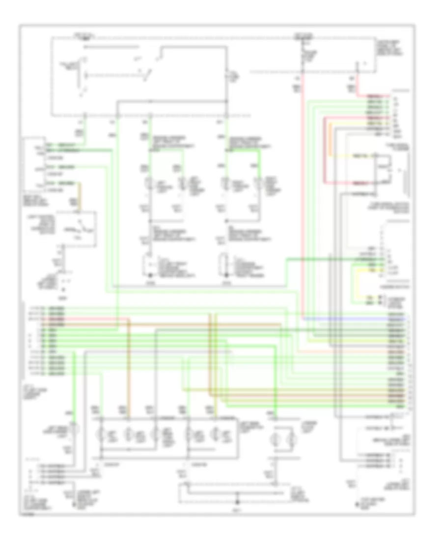Exterior Lamps Wiring Diagram (1 of 2) for Lexus RX 300 1999