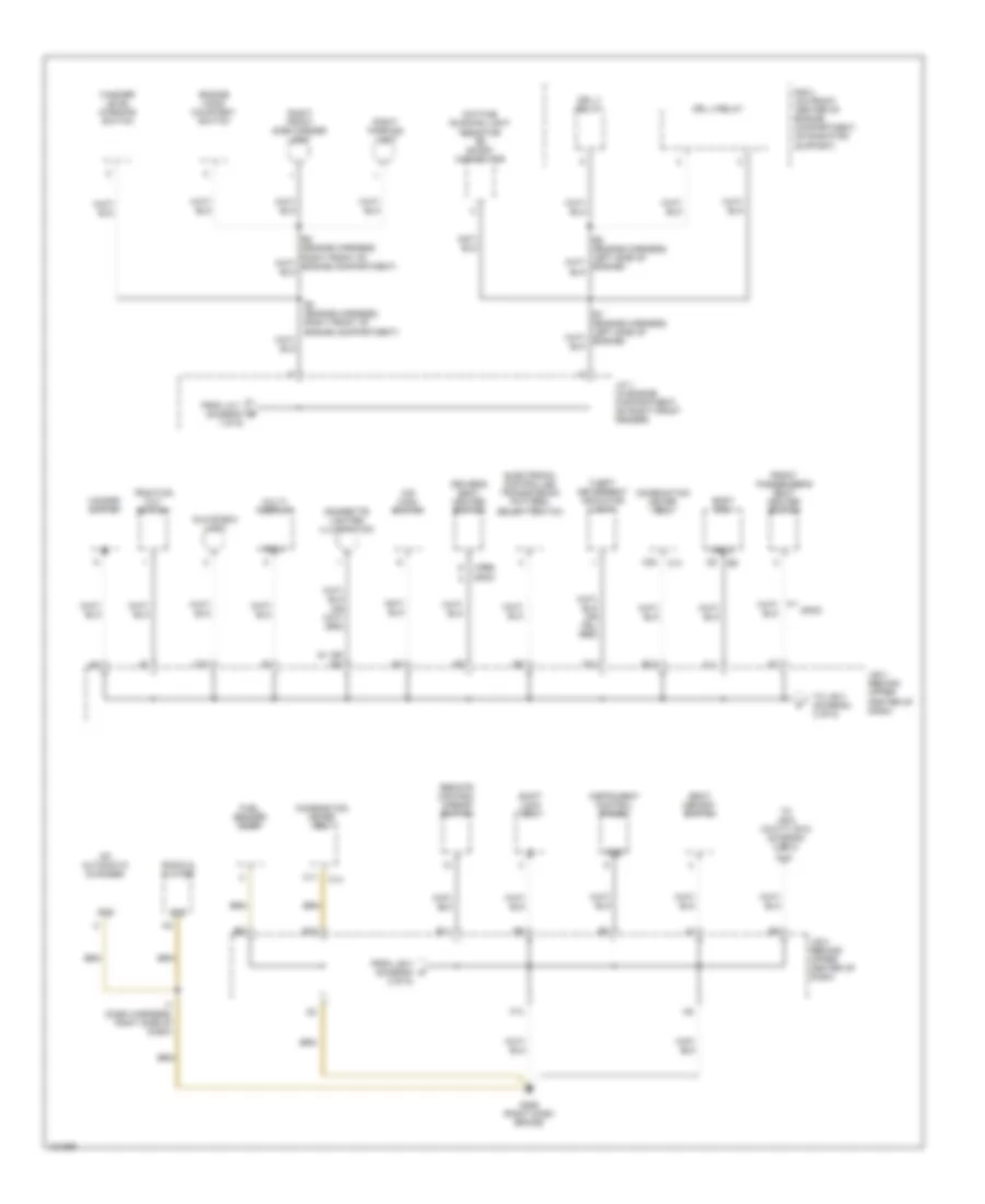 Ground Distribution Wiring Diagram (2 of 5) for Lexus RX 300 1999
