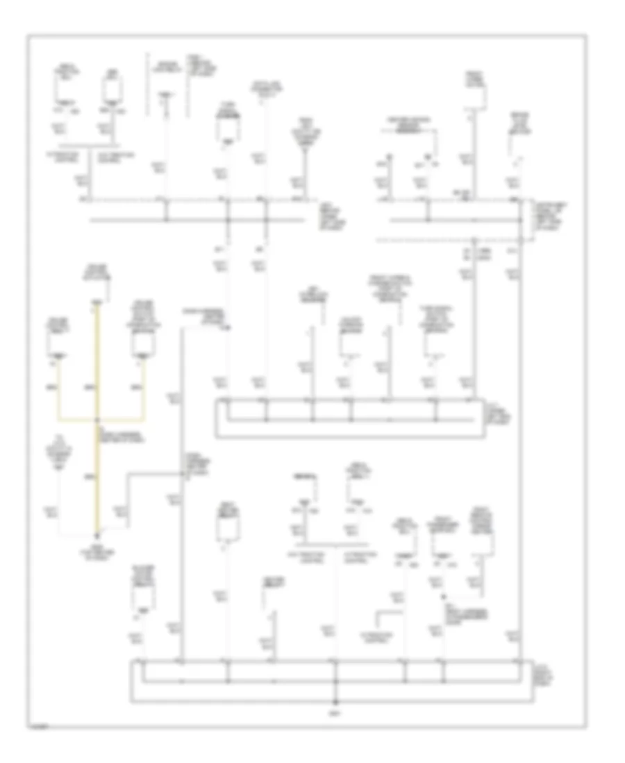 Ground Distribution Wiring Diagram (3 of 5) for Lexus RX 300 1999