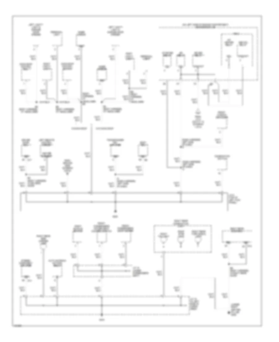 Ground Distribution Wiring Diagram 4 of 5 for Lexus RX 300 1999