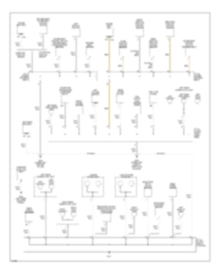 Ground Distribution Wiring Diagram (5 of 5) for Lexus RX 300 1999