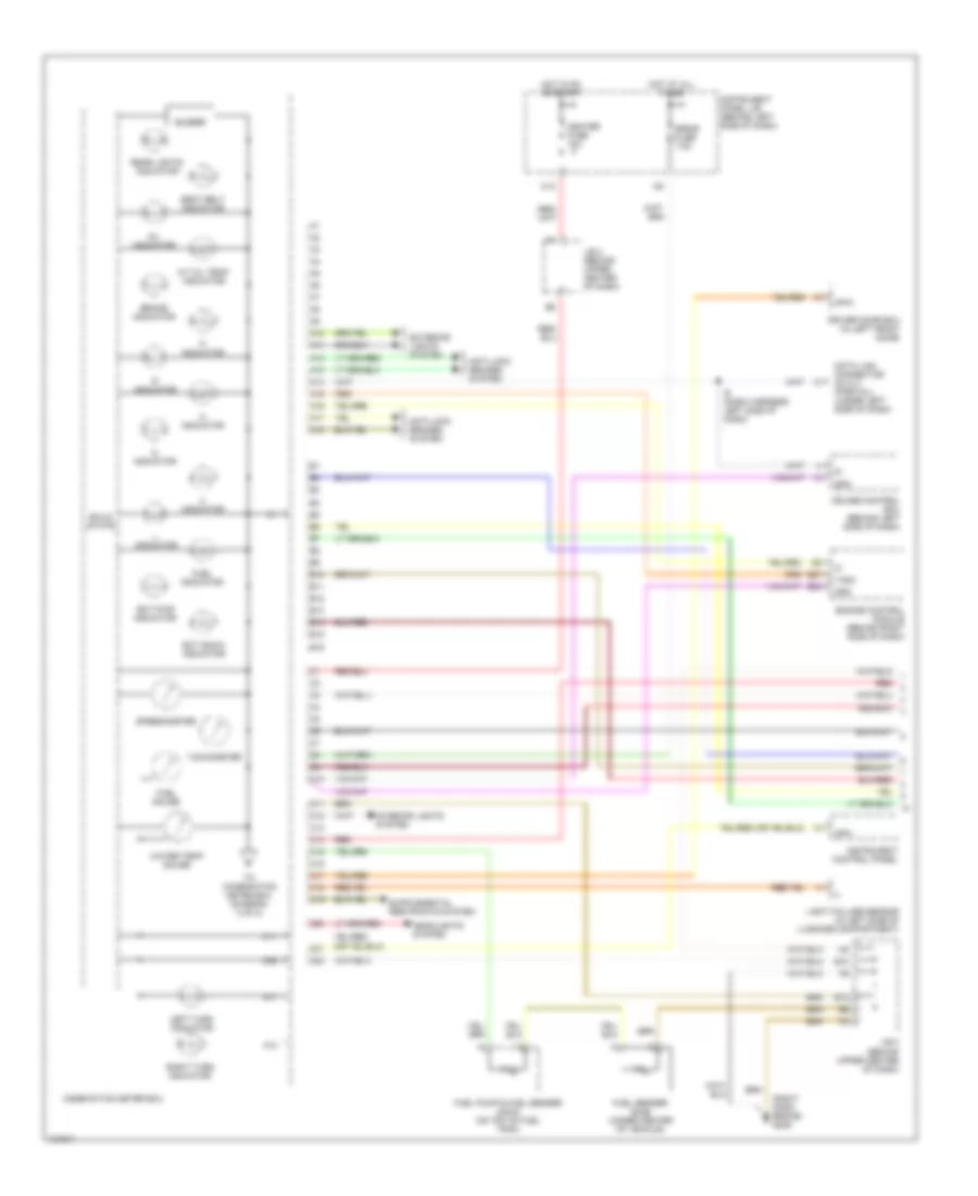 Instrument Cluster Wiring Diagram 1 of 2 for Lexus RX 300 1999