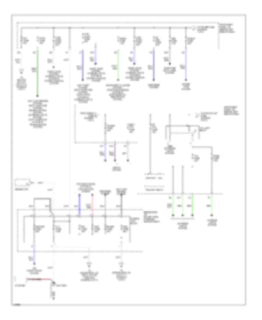 Power Distribution Wiring Diagram 1 of 4 for Lexus RX 300 1999