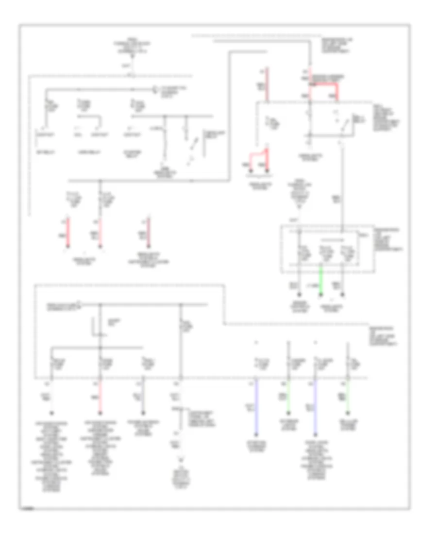 Power Distribution Wiring Diagram 2 of 4 for Lexus RX 300 1999
