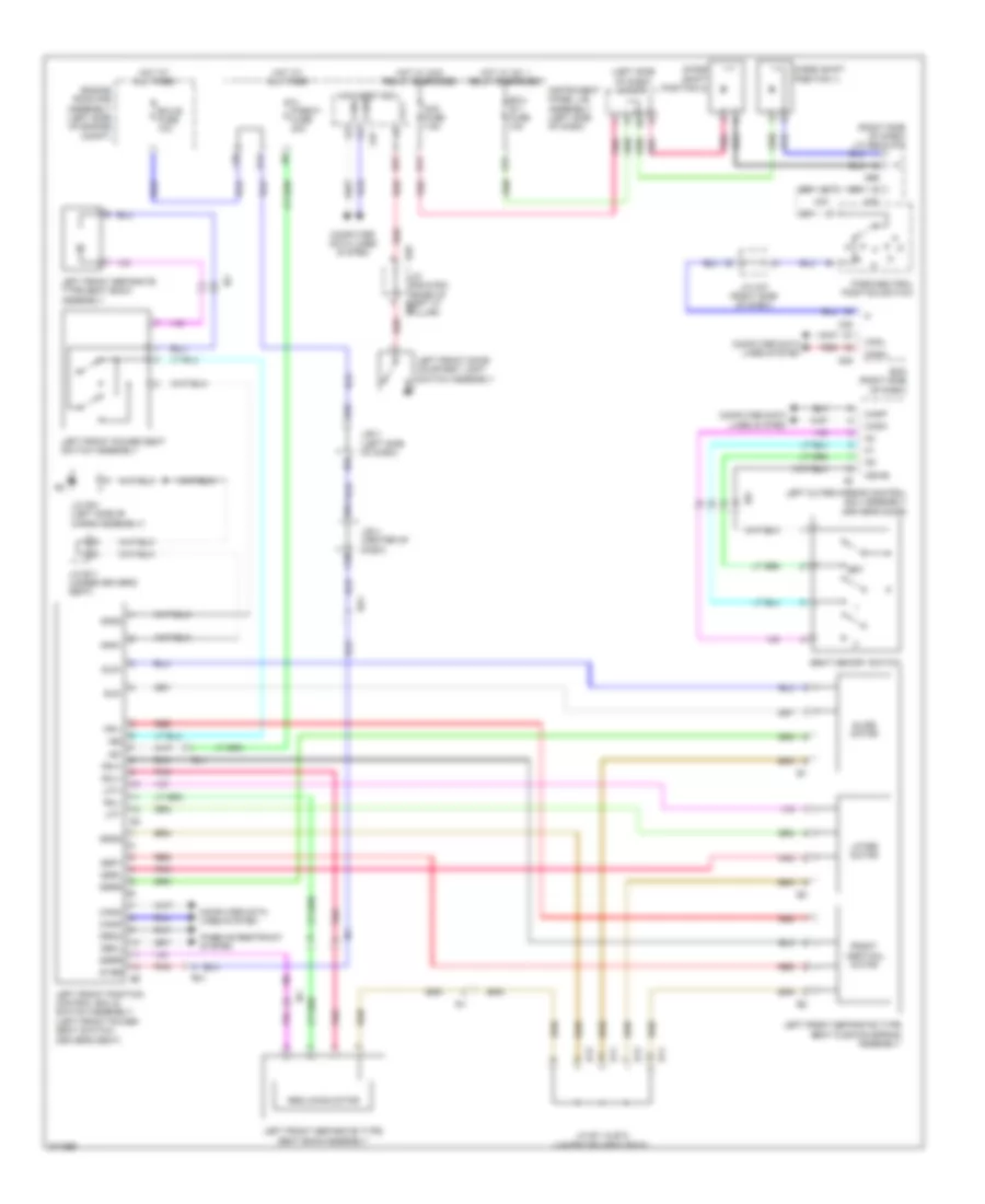 Driver s Memory Seat Wiring Diagram for Lexus GX 460 2013