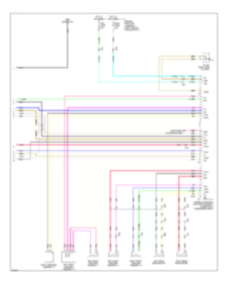 Navigation Wiring Diagram, 9 Speaker (4 of 4) for Lexus GX 460 2013