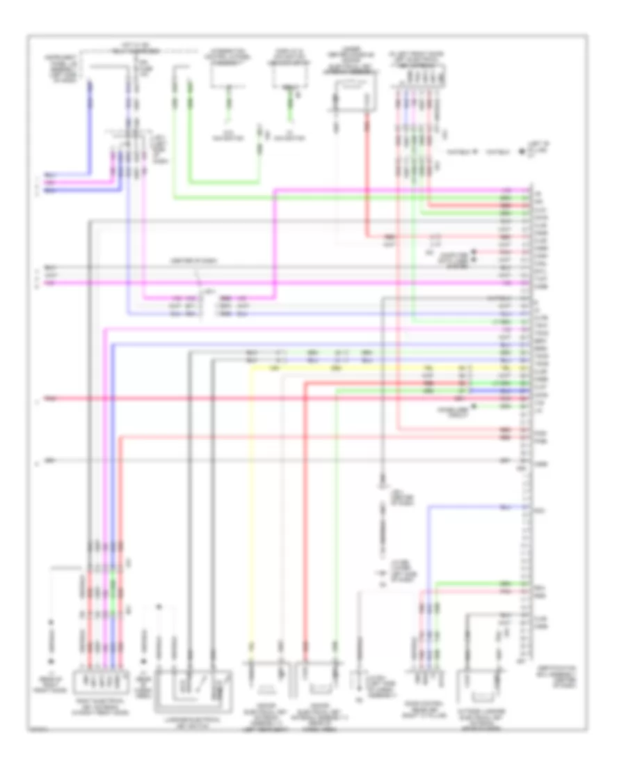 Power Door Locks Wiring Diagram (4 of 4) for Lexus GX 460 2013