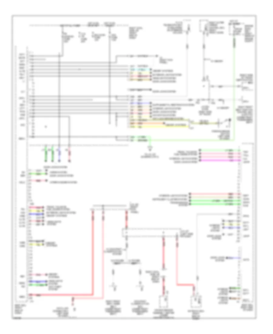 Body ECU Wiring Diagram 1 of 2 for Lexus IS 350 2009