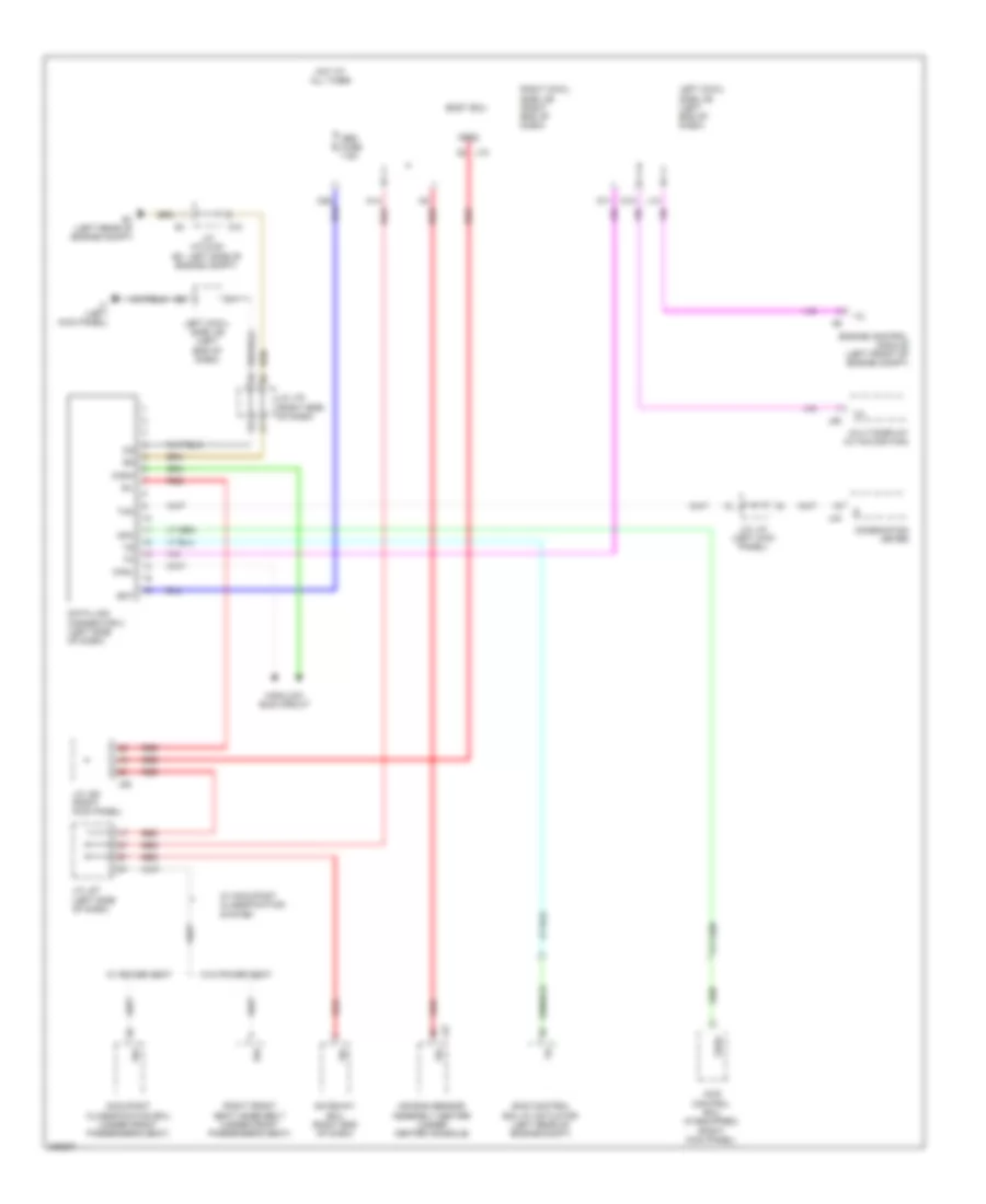 Data Link Connector Wiring Diagram for Lexus IS 350 2009