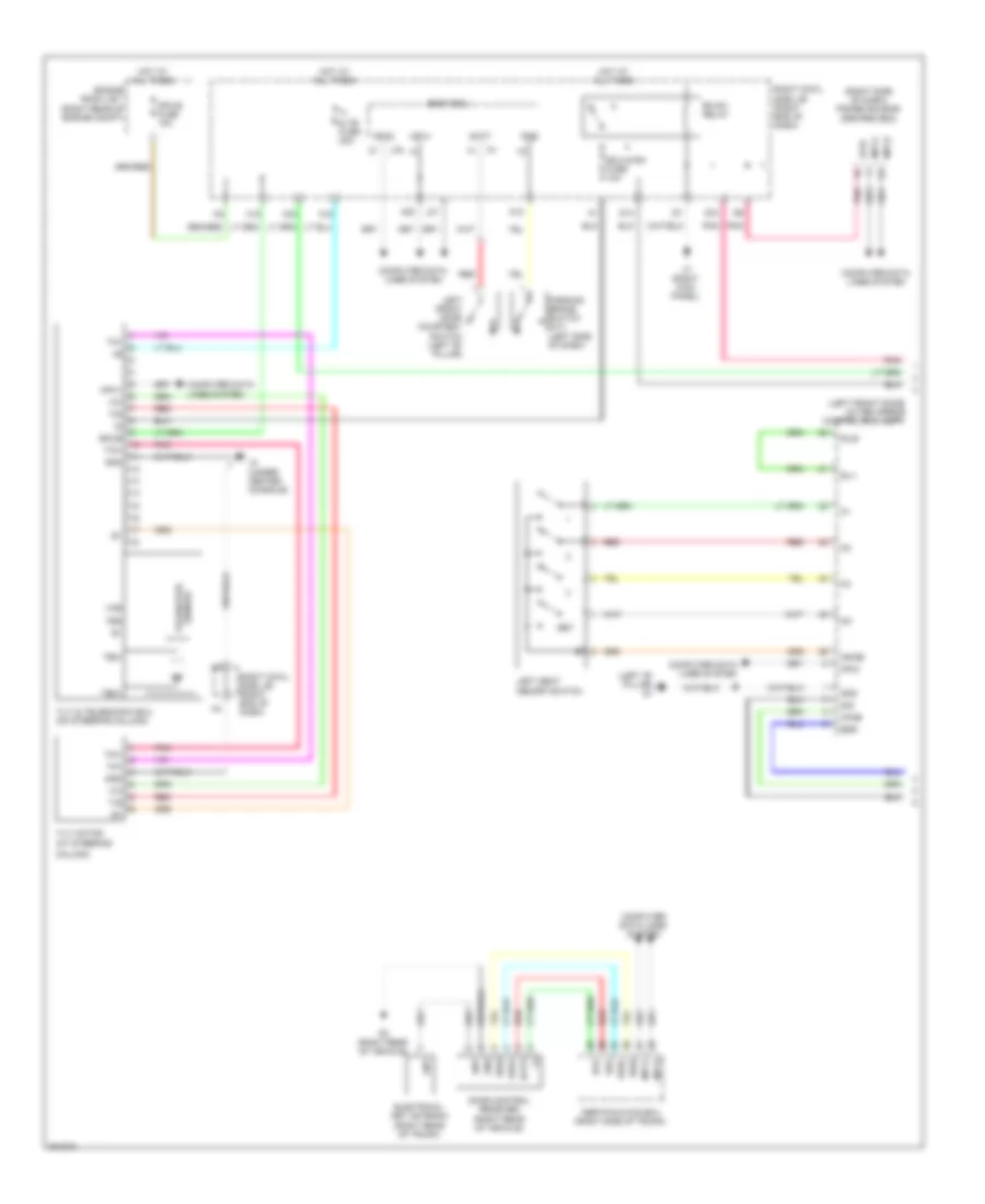 Memory Power Tilt  Power Telescopic Wiring Diagram (1 of 2) for Lexus IS 350 2009