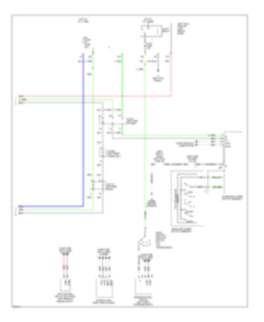 Memory Power Tilt  Power Telescopic Wiring Diagram 2 of 2 for Lexus IS 350 2009