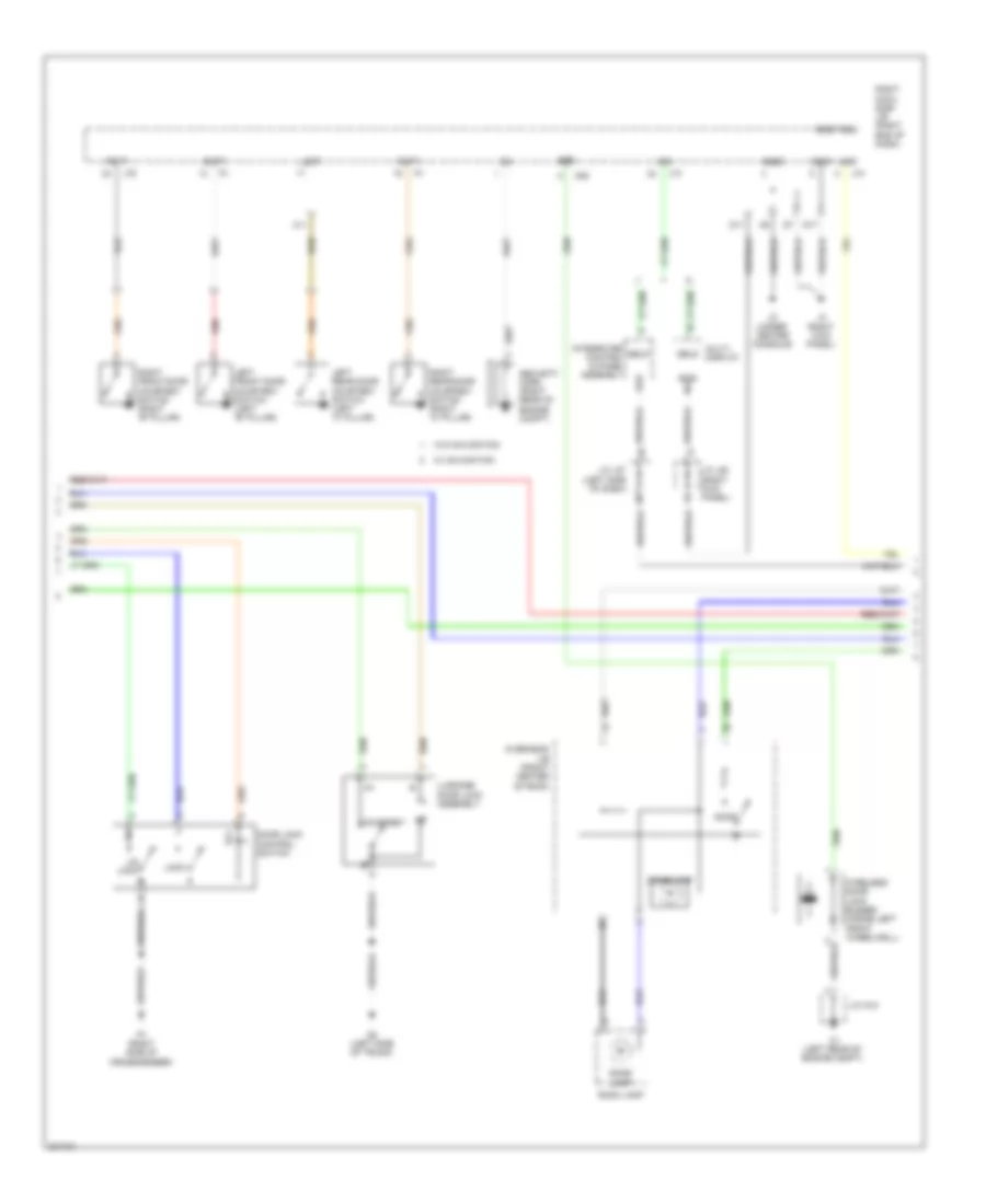 Power Door Locks Wiring Diagram, with Smart Key System (2 of 7) for Lexus IS 350 2009