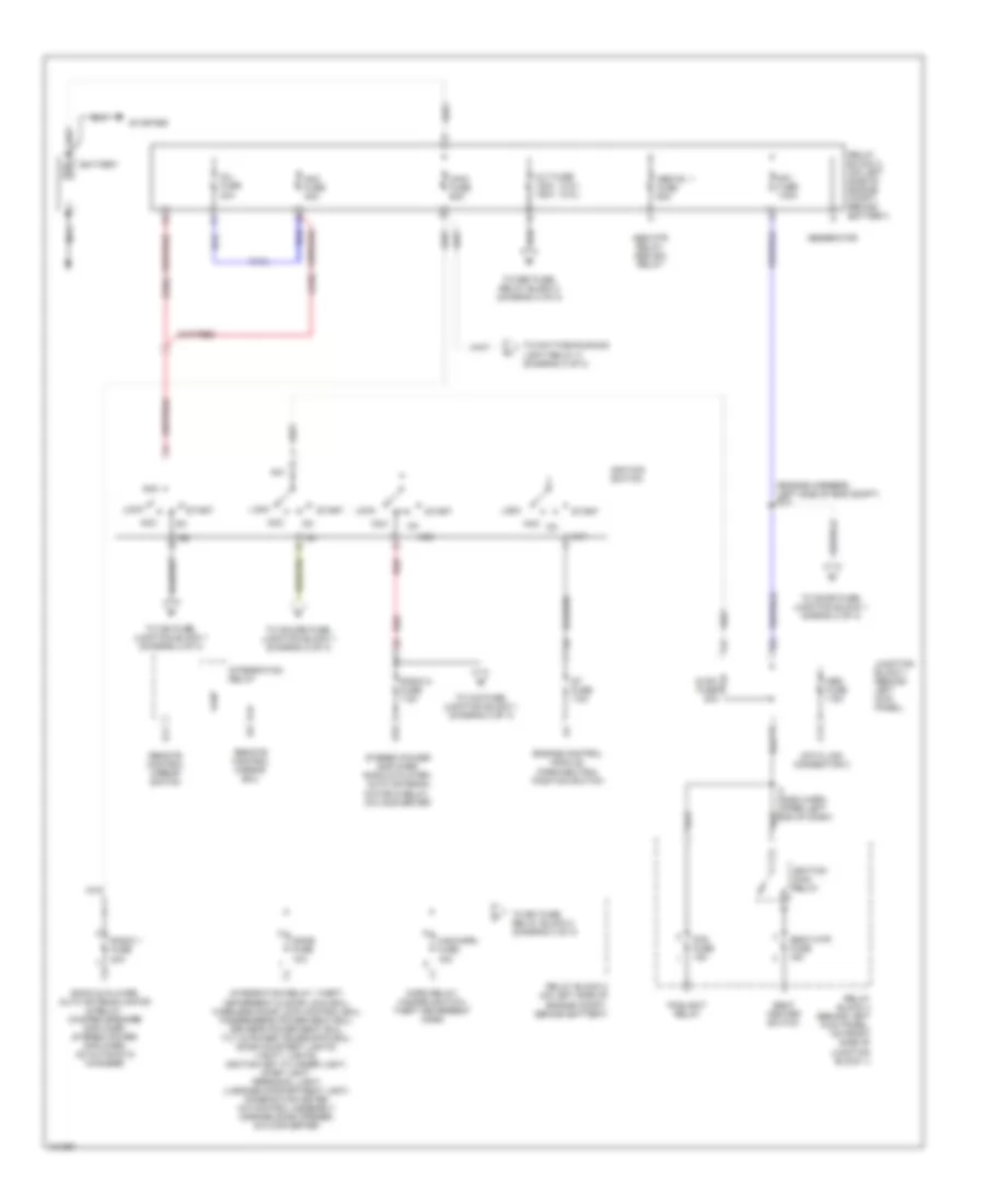 Power Distribution Wiring Diagram 1 of 3 for Lexus SC 400 1999
