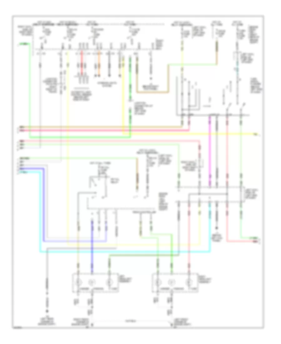 Exterior Lamps Wiring Diagram 2 of 3 for Lexus IS F 2009