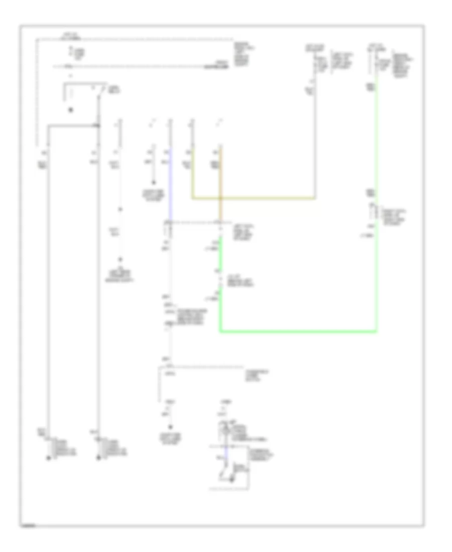 Horn Wiring Diagram for Lexus IS F 2009