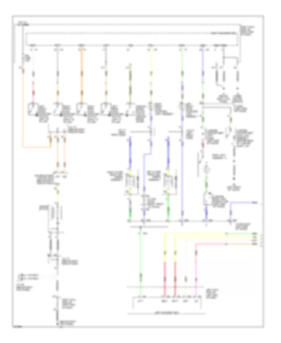 Courtesy Lamps Wiring Diagram 1 of 2 for Lexus IS F 2009