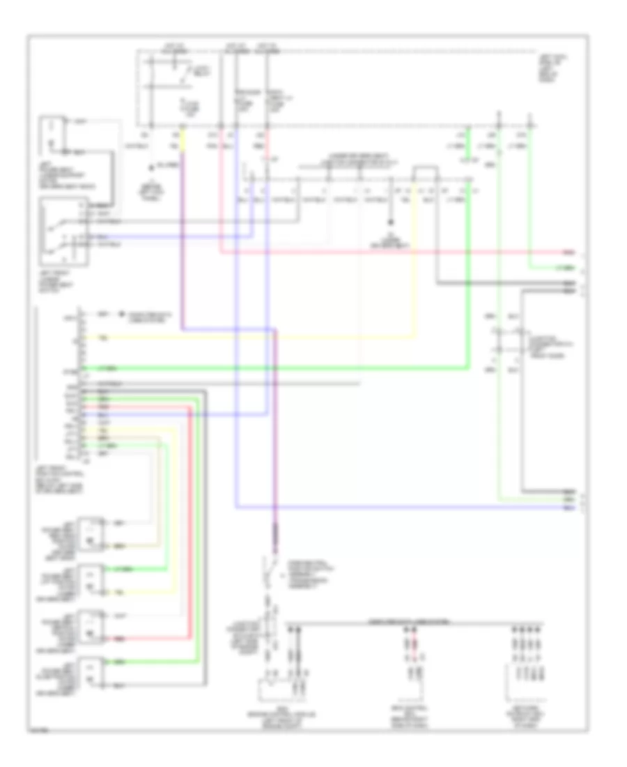 Driver s Memory Seat Wiring Diagram 1 of 2 for Lexus IS F 2009