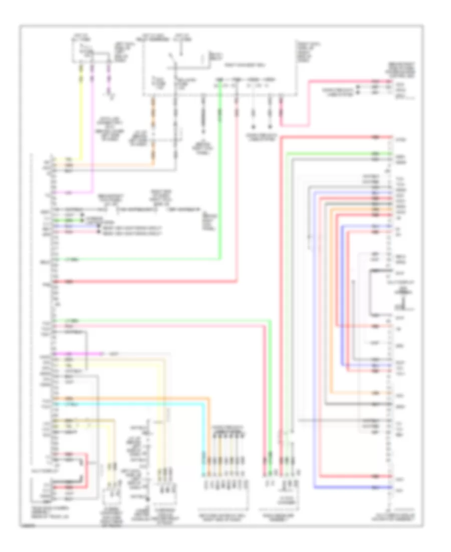 Navigation Wiring Diagram for Lexus IS F 2009