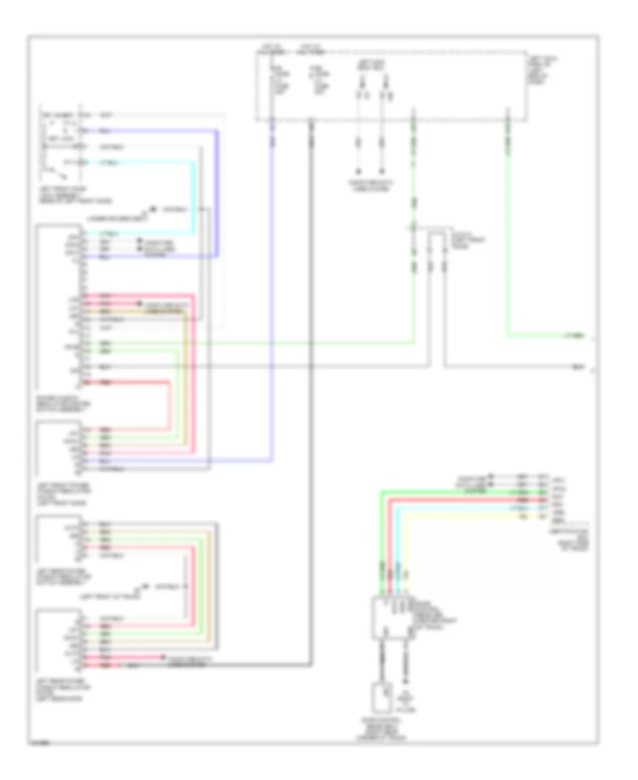 Power Windows Wiring Diagram 1 of 2 for Lexus IS F 2009