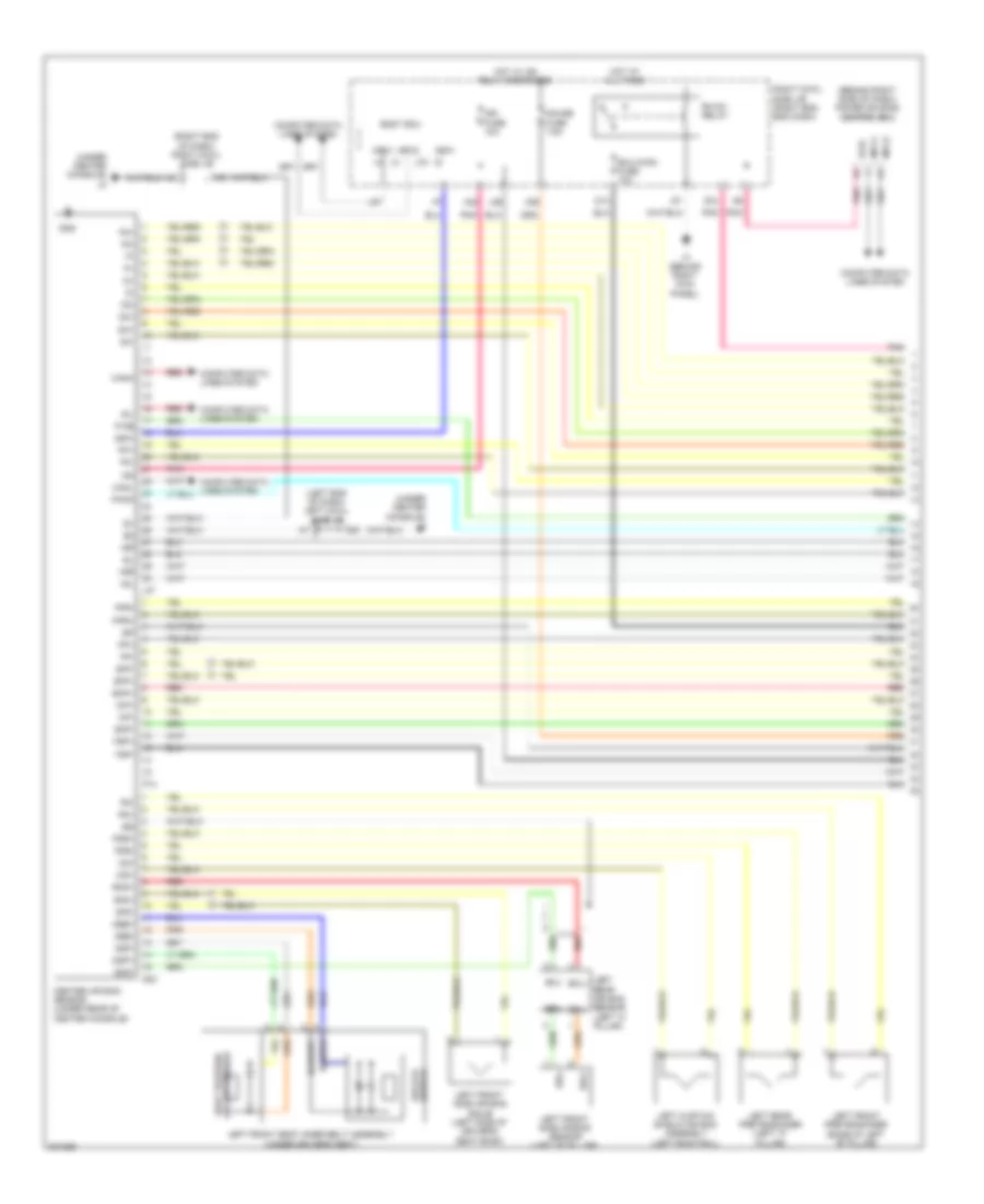 Supplemental Restraint Wiring Diagram 1 of 3 for Lexus IS F 2009