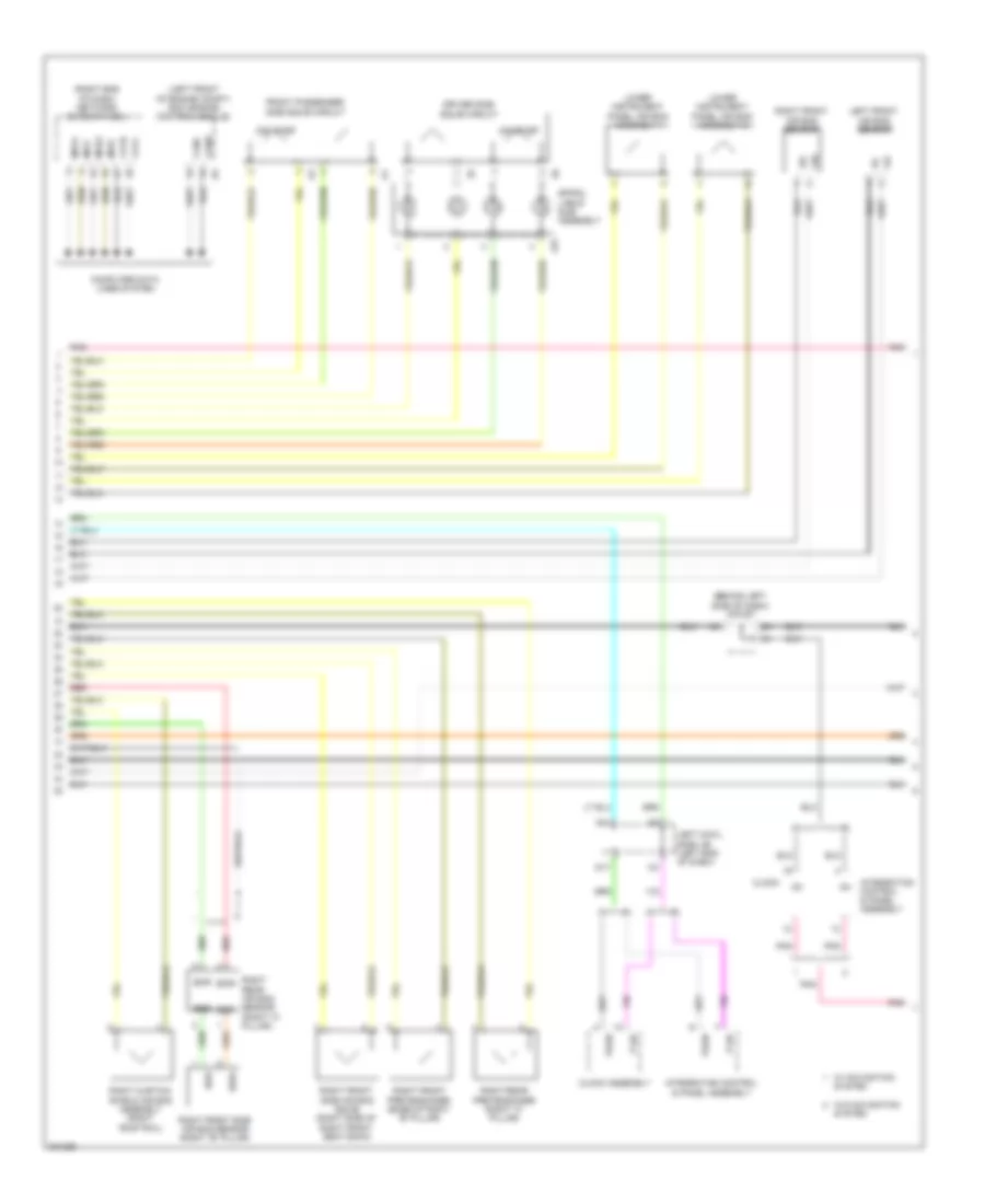 Supplemental Restraint Wiring Diagram 2 of 3 for Lexus IS F 2009