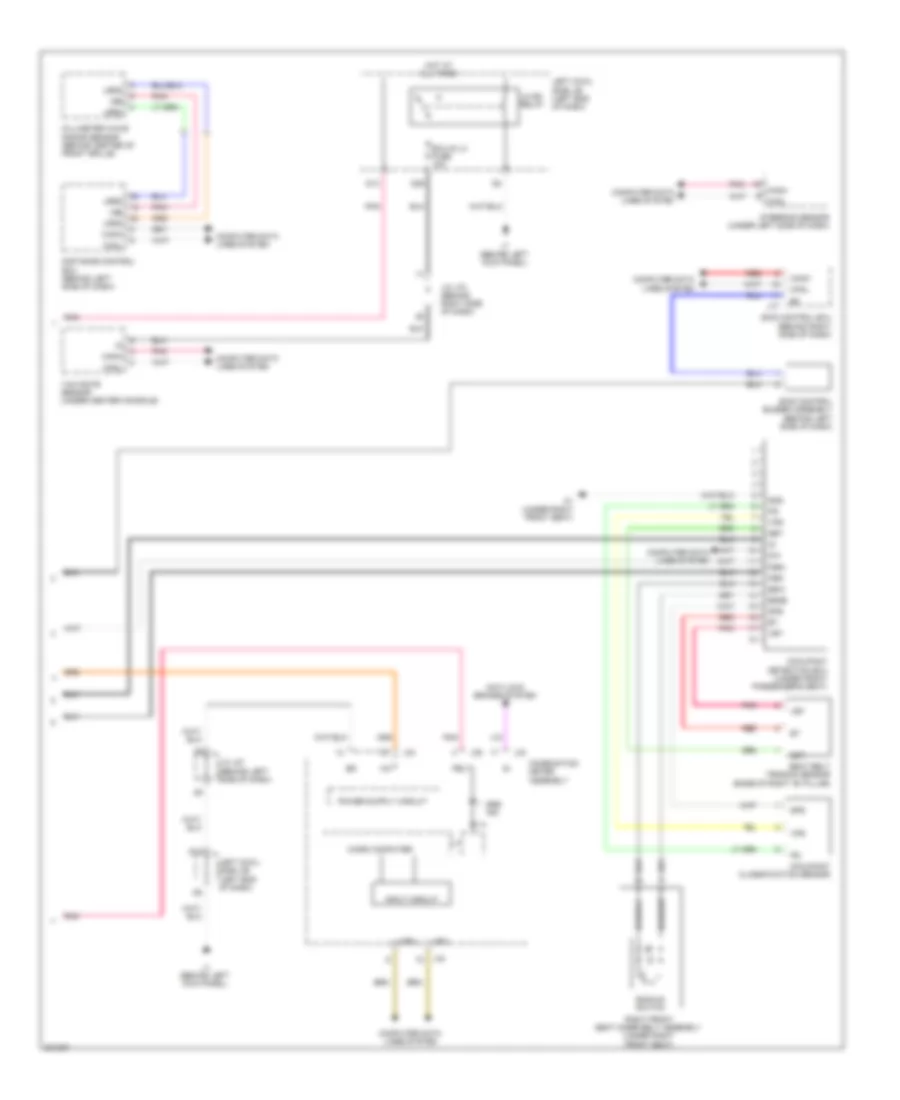 Supplemental Restraint Wiring Diagram 3 of 3 for Lexus IS F 2009