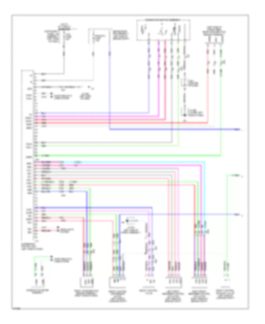 Electronic Air Suspension Wiring Diagram 1 of 2 for Lexus GX 460 Premium 2013
