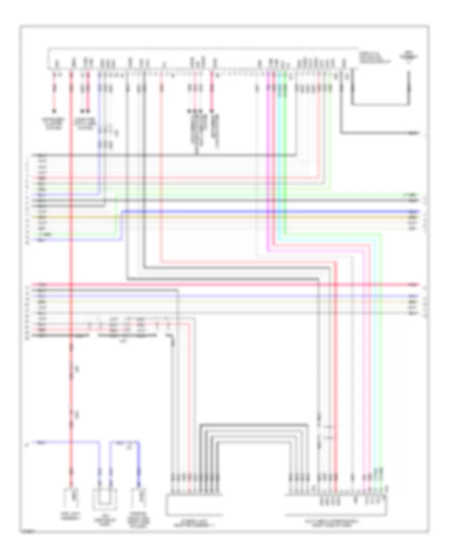 Navigation Wiring Diagram 9 Speaker 3 of 4 for Lexus GX 460 Premium 2013