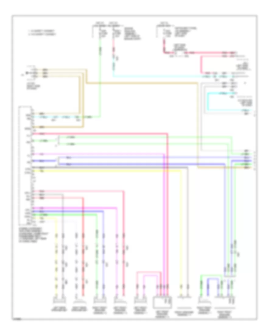 Radio Wiring Diagram, without Navigation (1 of 3) for Lexus GX 460 Premium 2013