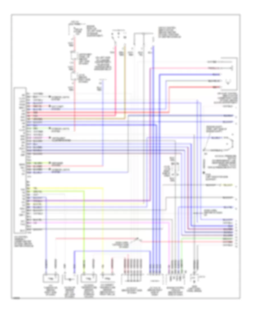 Automatic A C Wiring Diagram 1 of 2 for Lexus ES 300 2000