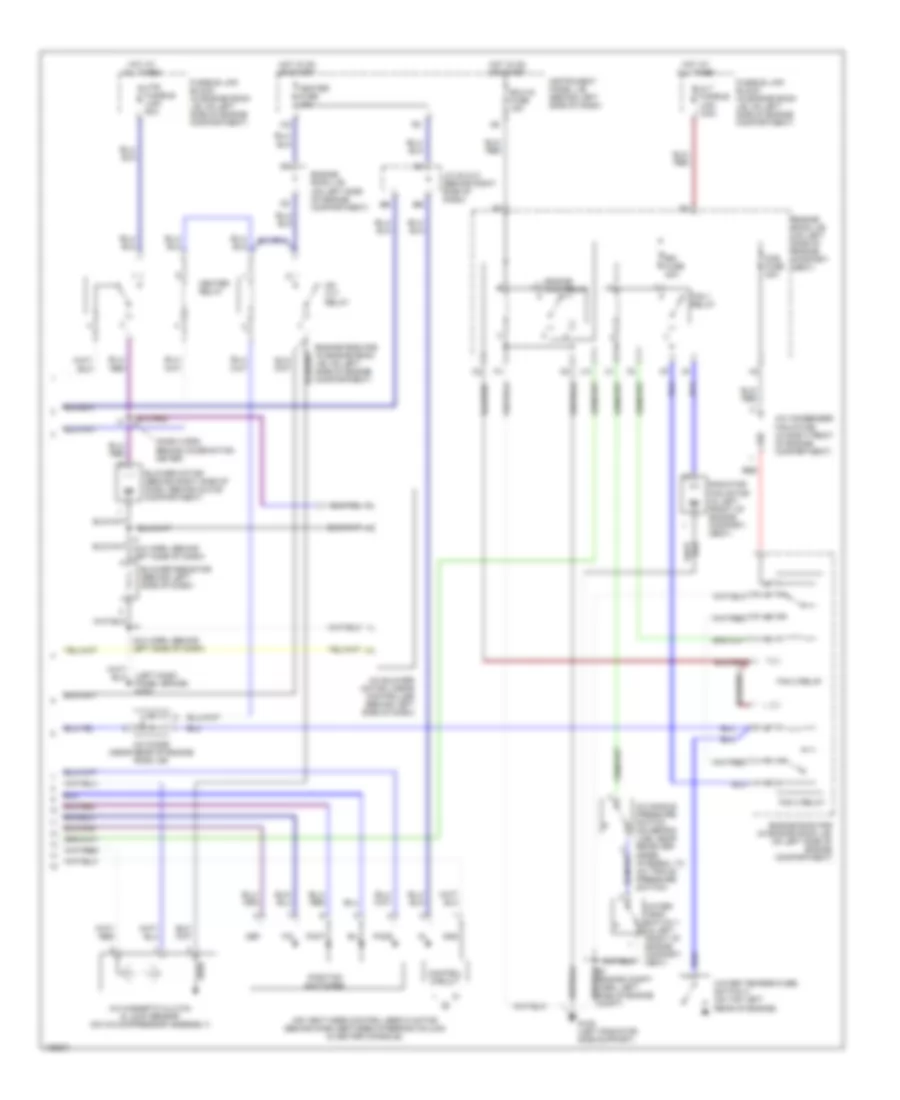 Automatic A C Wiring Diagram 2 of 2 for Lexus ES 300 2000