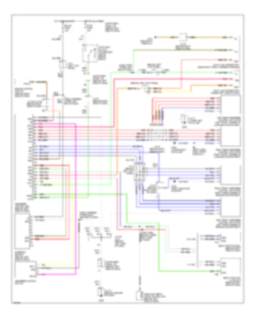 Electronic Suspension Wiring Diagram for Lexus ES 300 2000