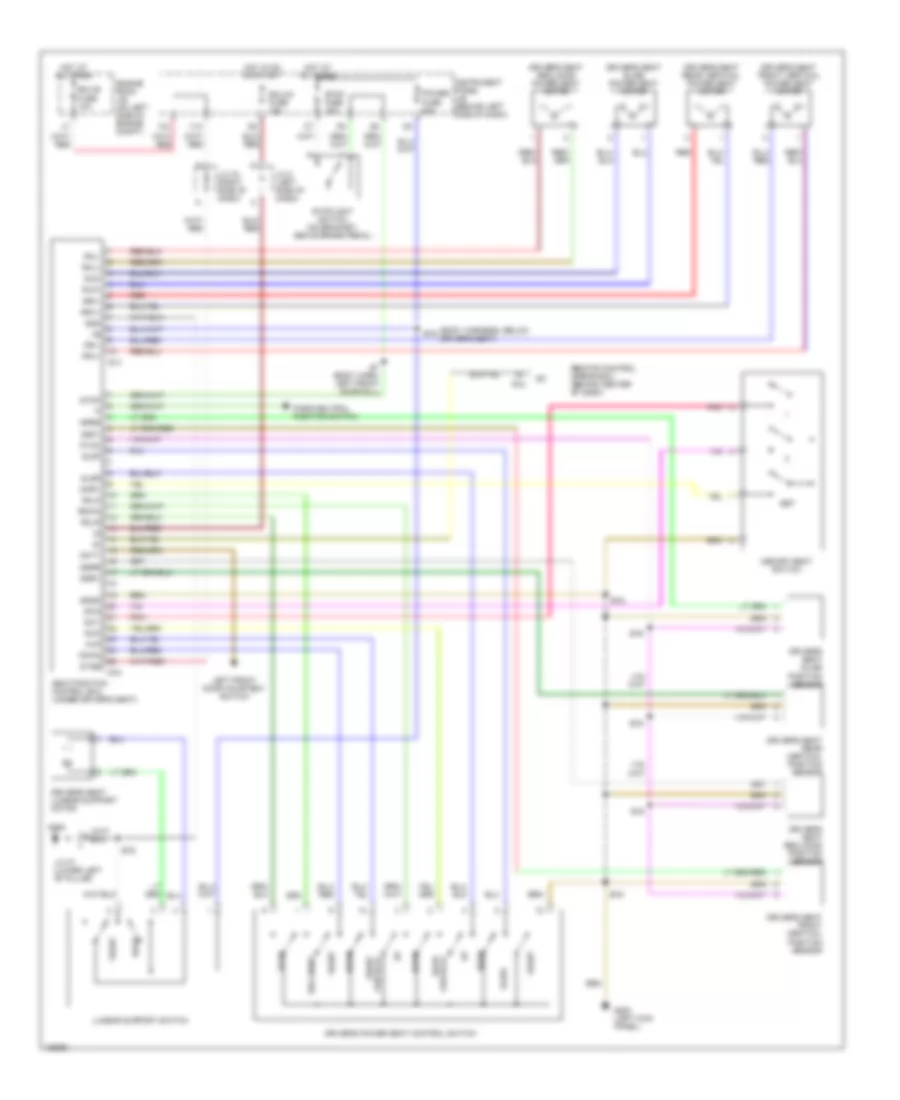 Memory Seat Wiring Diagram for Lexus ES 300 2000
