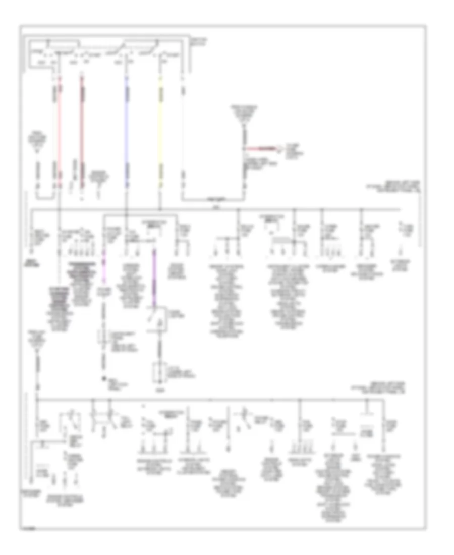 Power Distribution Wiring Diagram 2 of 2 for Lexus ES 300 2000