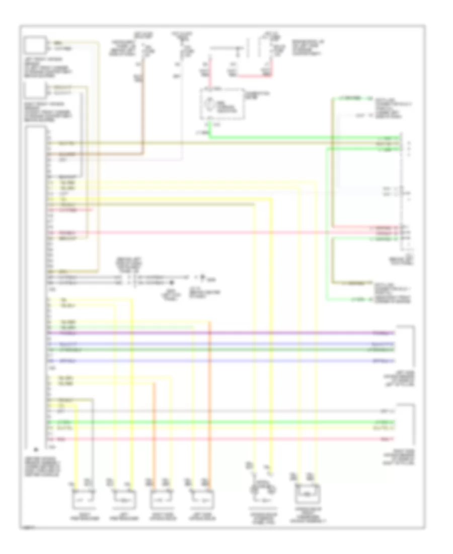 Supplemental Restraint Wiring Diagram for Lexus ES 300 2000