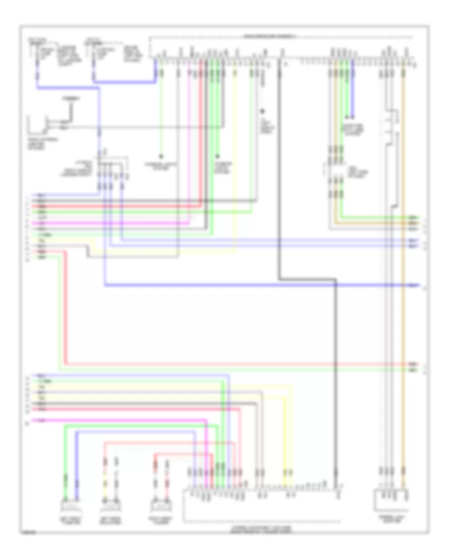 Satellite Radio Wiring Diagram, without Mark Levinson  with Rear DVD Changer (2 of 5) for Lexus LS 460 2009