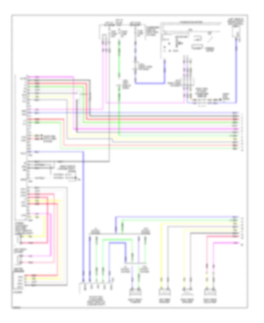 Satellite Radio Wiring Diagram, without Mark Levinson  without Rear DVD Changer (1 of 5) for Lexus LS 460 2009