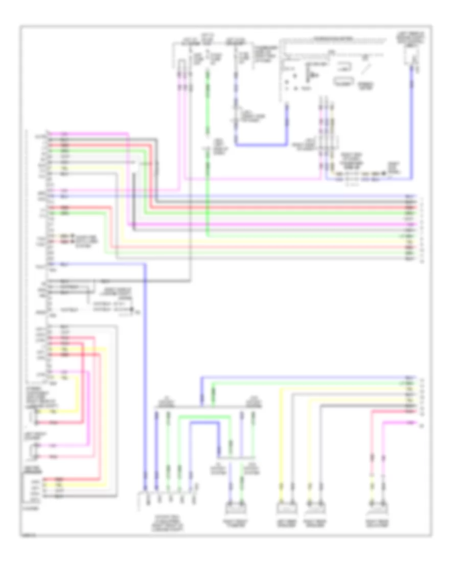Stereo Radio Wiring Diagram, without Mark Levinson  with Rear DVD Changer (1 of 5) for Lexus LS 460 2009