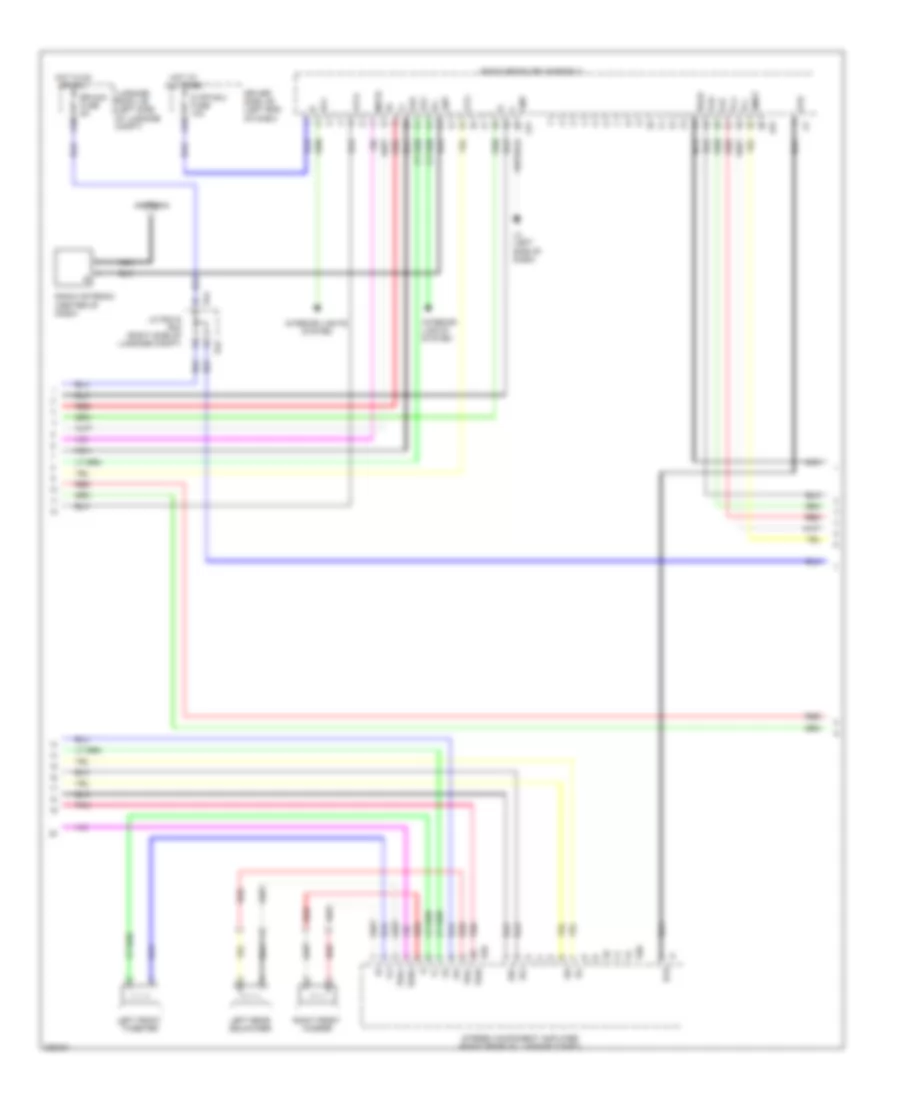 Stereo Radio Wiring Diagram, without Mark Levinson  without Rear DVD Changer (2 of 5) for Lexus LS 460 2009