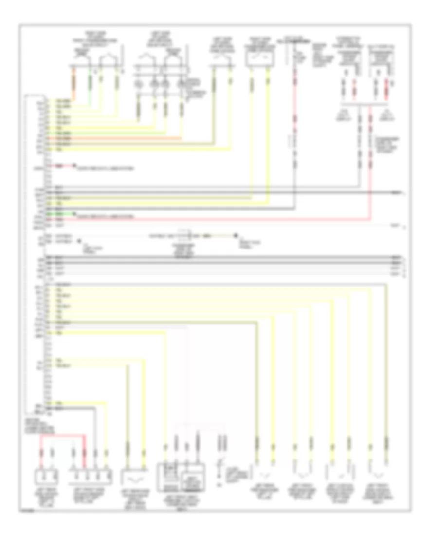 Supplemental Restraint Wiring Diagram (1 of 2) for Lexus LS 460 2009