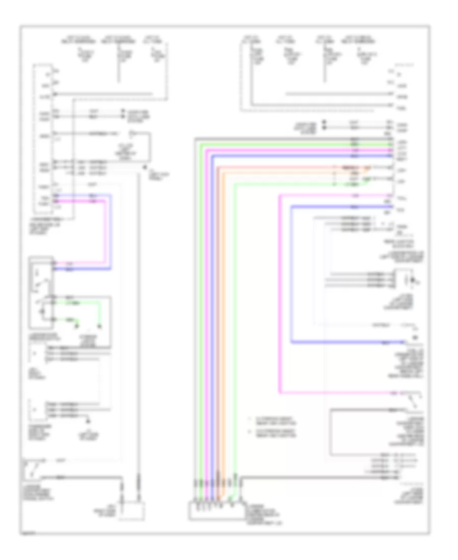 Trunk  Fuel Door Release Wiring Diagram for Lexus LS 460 2009